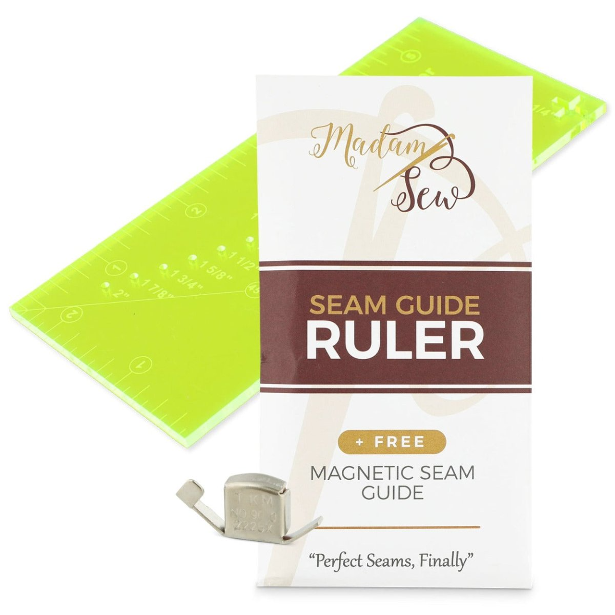 Seam Guide Ruler + FREE Magnetic Seam Guide - Bundle 3 Items