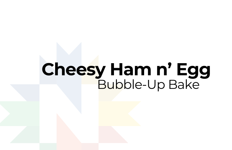 cheesy ham and egg bubble up bake recipe