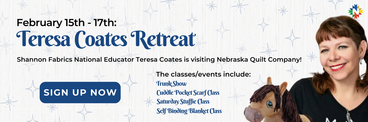 Shannon Fabrics Teresa Coates Retreat - All Inclusive February 15th 